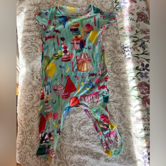Posh Peanut Other - Posh Peanut Birthday Print Romper